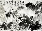 书画家郭朝卿花鸟作品《墨荷》