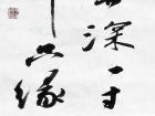 书法家郭朝卿作品《牡丹庭院又春深》