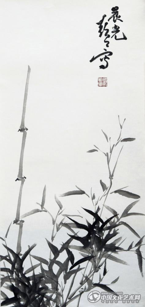 书画家郭朝卿花鸟作品《晨光》