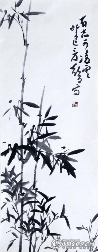 书画家郭朝卿花鸟作品《有志可凌云》