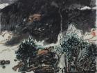 书画家严浩山水作品《静寂》