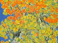 郭怡孮《雁栖湖畔APEC蓝》230×197cm 2014年