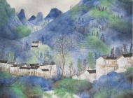 林容生《重彩的雨季之三》180×145cm 2013年