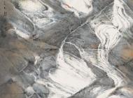 王无邪《水长流五十》83×53cm  2014年