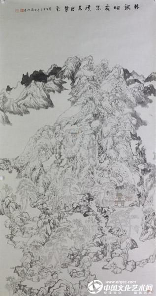 书画家严浩山水作品