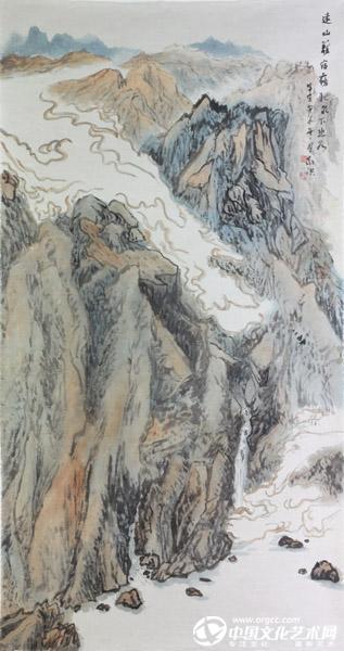 书画家严浩山水作品