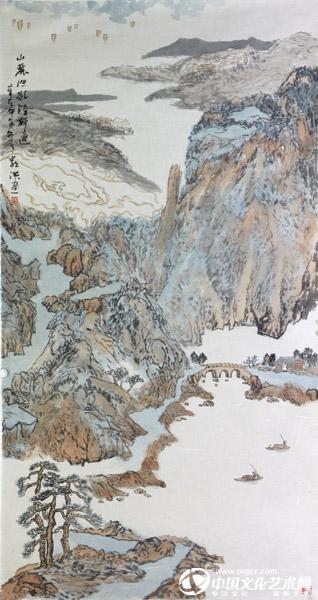 书画家严浩山水作品