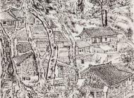 贵州侗寨-黄国强-180x97cm-水墨纸本-2015年