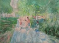 章剑,楼下,布面油画，200x300cm,2015