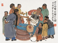 春潤京華——馬海方古都風情人物畫1
