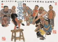 春潤京華——馬海方古都風情人物畫2