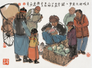 春潤京華——馬海方古都風情人物畫3