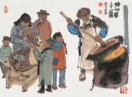 春潤京華——馬海方古都風情人物畫5