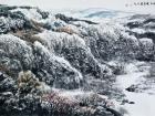 画家杜晓春山水作品《霜积秋山》