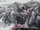 画家杜晓春山水作品《霜重色亦浓》