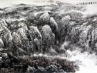 画家杜晓春山水作品《溪山秋烟》