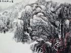 画家杜晓春山水作品《嵩山与秋色气势两相高》