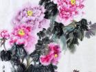 国画家王玉凤牡丹作品