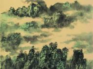 远山笼宿雾 高树影朝晖