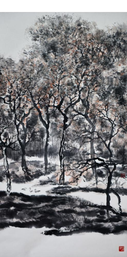 画家杜晓春山水作品