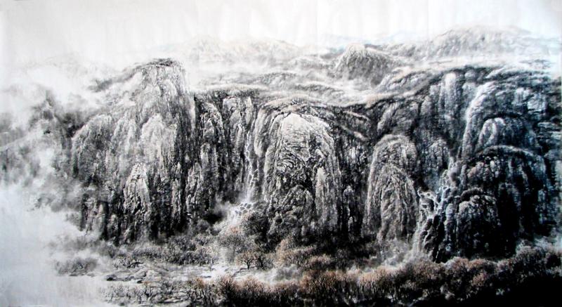 画家杜晓春山水作品