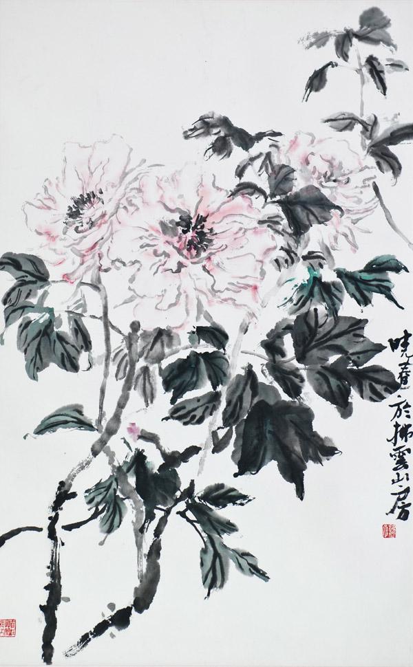 画家杜晓春花鸟作品《晓春》