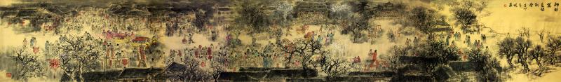 画家杜晓春山水作品《洛阳八景》