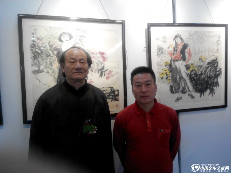 国画家胡广宇与赵东军老师合影