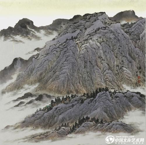 刘龙耀 山水小品系列 68X68CM　纸本