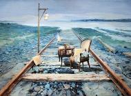 张庆慧-这么近，那么远-14 -布面油画 -150cm×90cm -2012