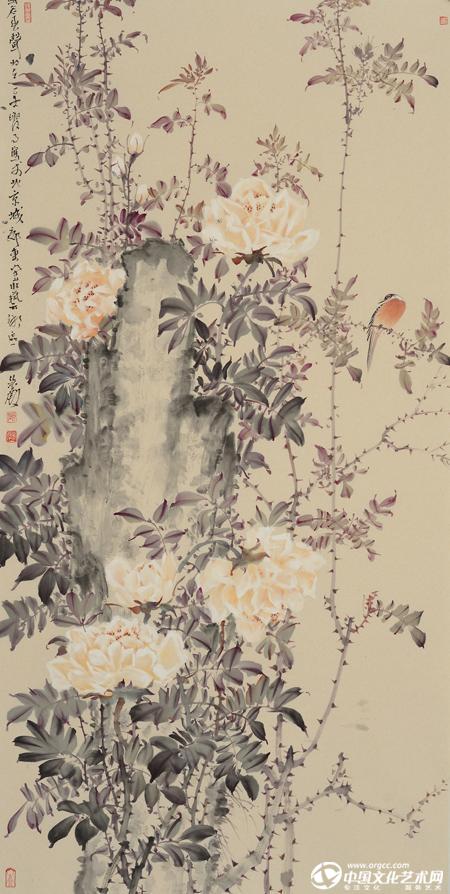 郭慧庆花鸟画作品