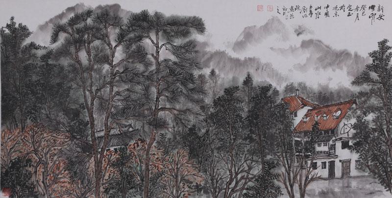 《新安烟雨》