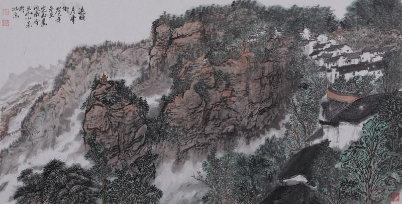 《远眺月华街》