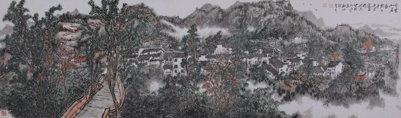《齐云山居图》