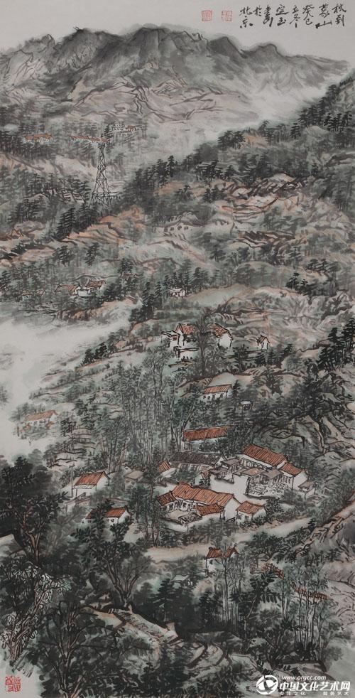 《秋到蒙山》