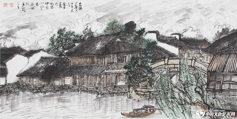 《古镇春色》