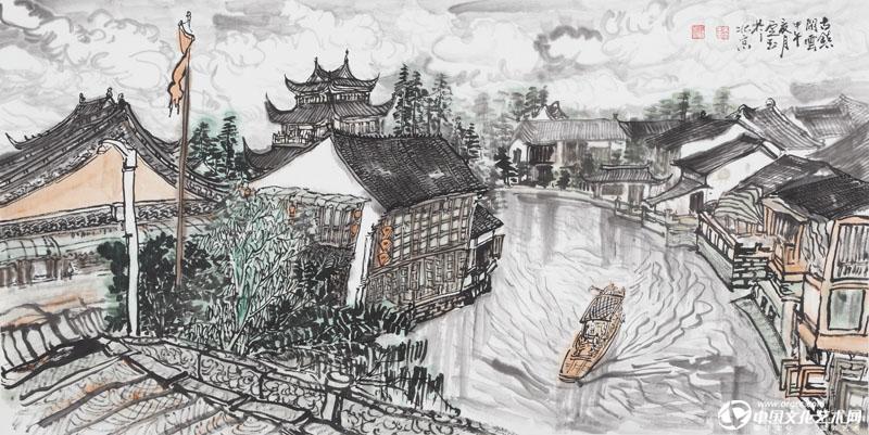 《古镇闲云》