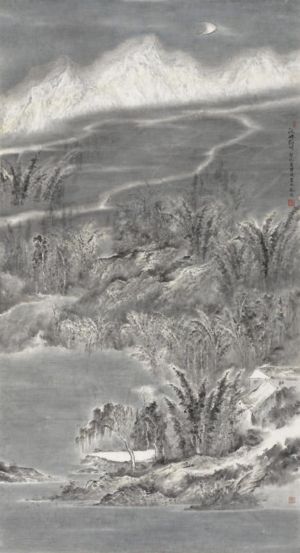 江畔初月