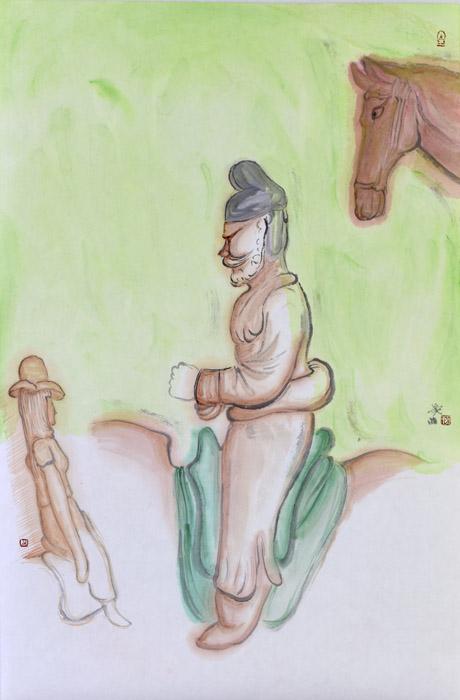 吴非人物画