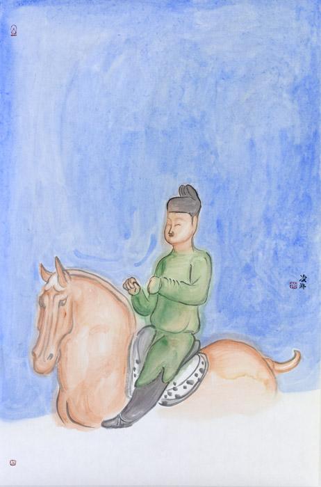 吴非人物画