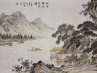 松阴独坐待渔归
