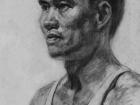 12.同学.（炭笔写生）1978.8.