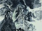 看家山云卷云舒纸本68X136cm