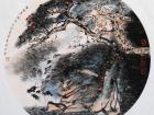 山水扇面33cmx33cm 2010年