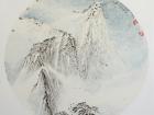 山水扇面33cmx33cm 2011年 