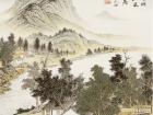 魏剑峰绘诗情画意之030唐-柳宗元-雨后晓行独至愚溪北池