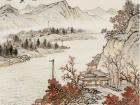 魏剑峰绘诗情画意之077唐-卢纶-晚次鄂州