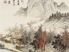 魏剑峰绘诗情画意之089唐-刘长卿-碧涧别墅喜皇甫侍御相访