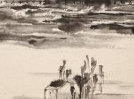 魏廣君 內蒙古伊金霍洛旗寫生之十四 50x25cm  2015