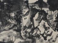 魏廣君 山西祁縣來遠鎮寫生之七 24x50cm  2015卡版